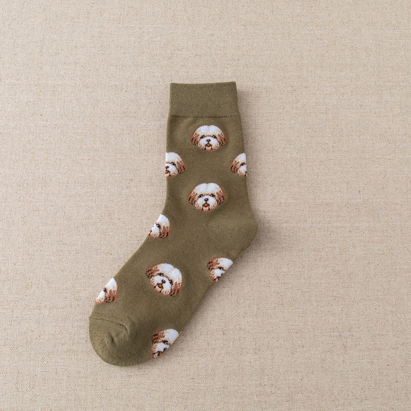 Dog Sock Green